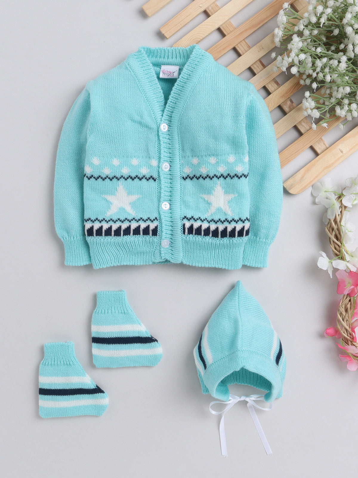 3pcs Star Knitted Sweater Set for Baby