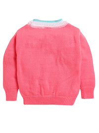 Dad's LA Pullover  Neon Pink Color Sweater for Baby