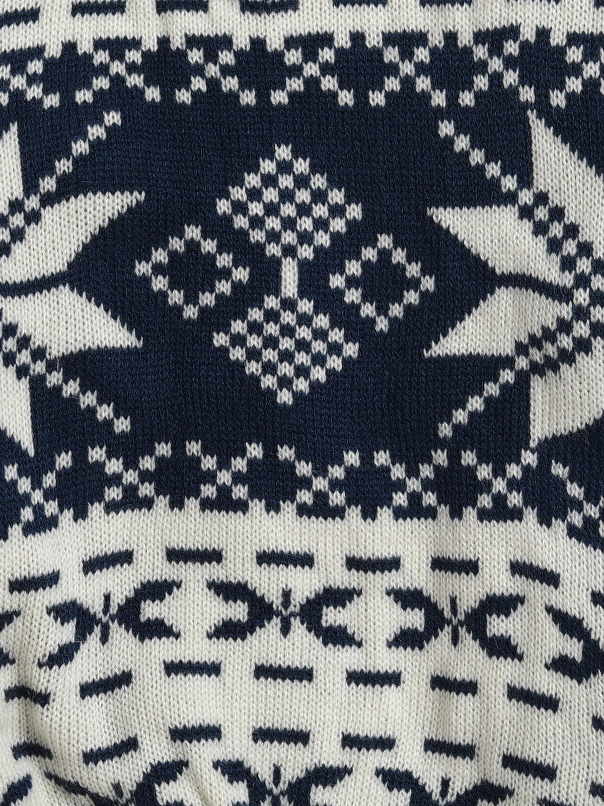 Snowflakes Navy Pullover Sweater for Baby