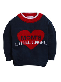 Mom's LA Navy Color Pullover Sweater for Baby