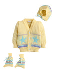 3pcs Star Knited Sweater Sets for Baby