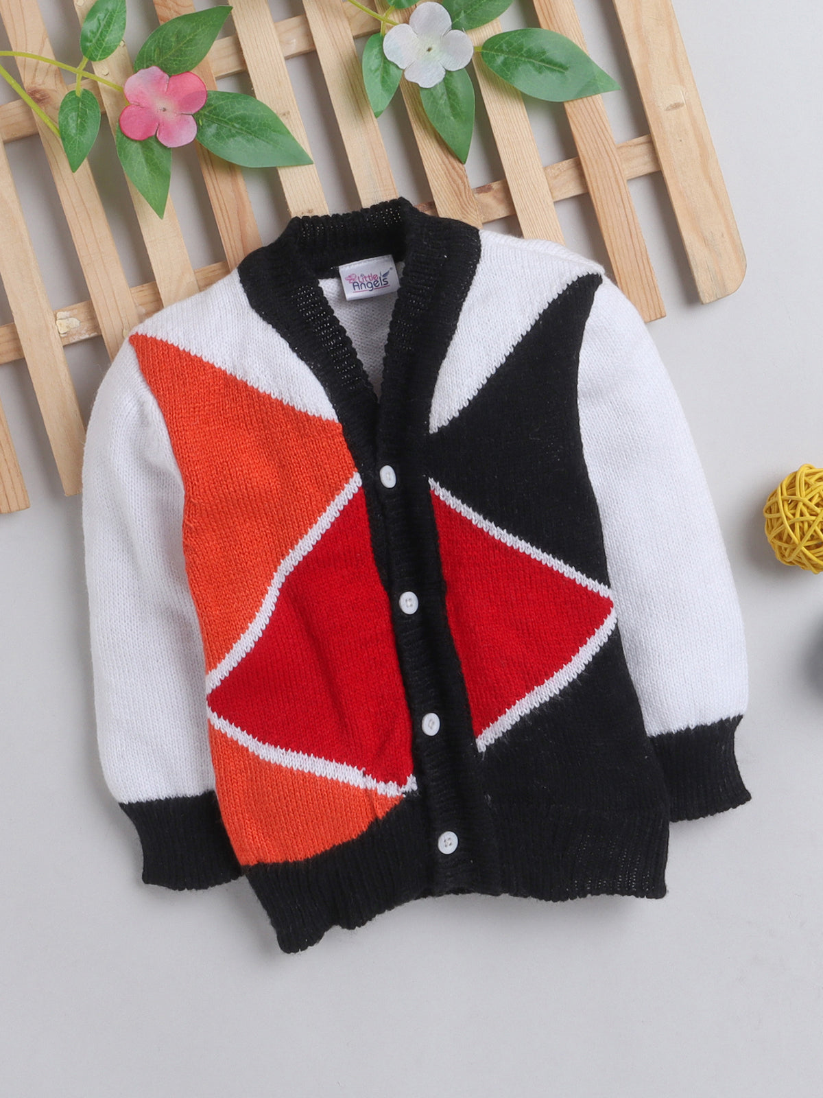 Colorblock cardigan for baby boy and baby girl