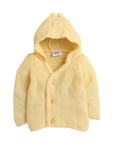 Baby Cardigan Yellow Color With Wooden Button