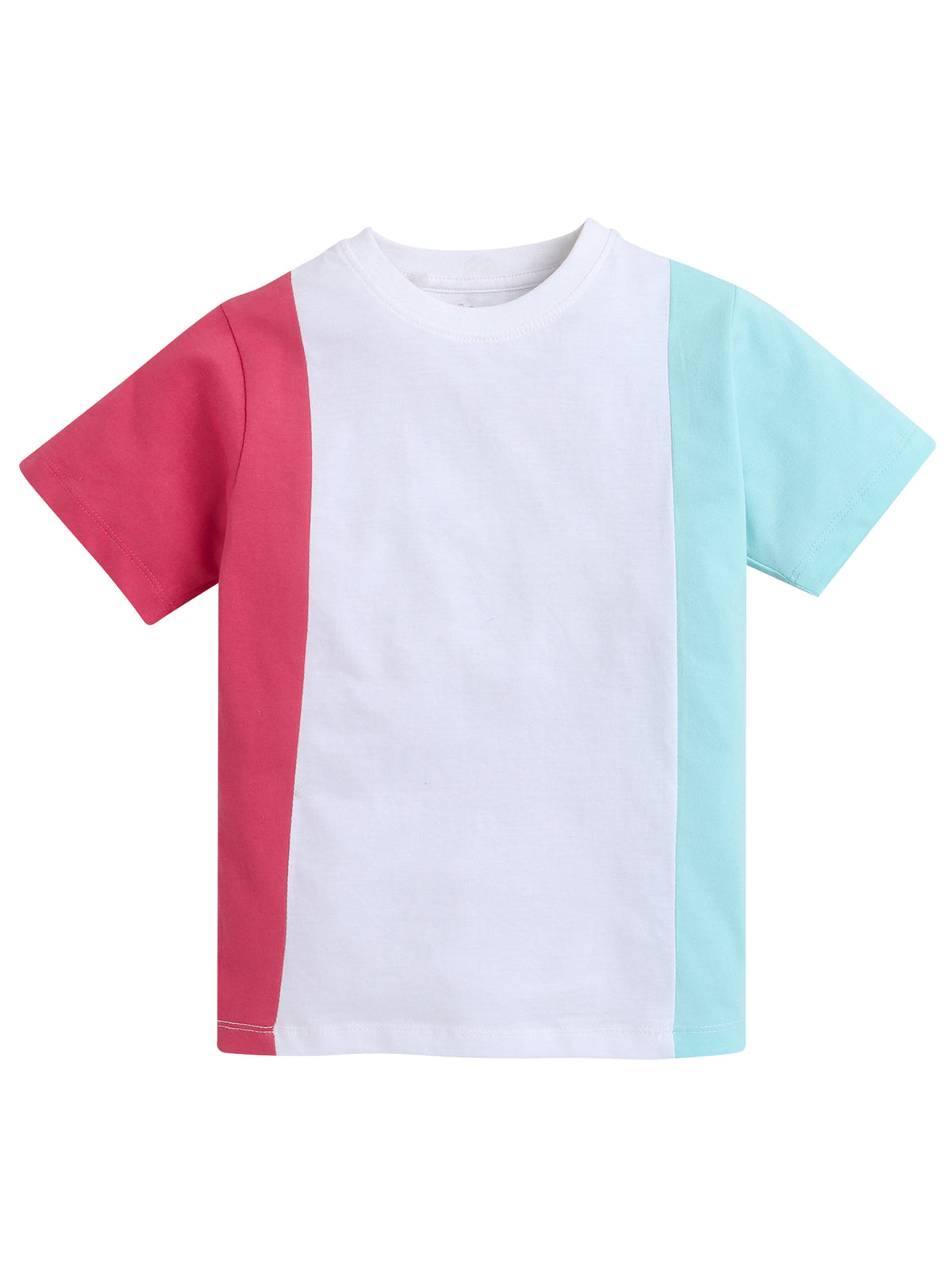 Pack of 2 Unisex Cotton T-shirts in Assorted Colors - 6 to 8 Years