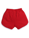 Pack of 3 Printed Cotton Shorts with White Piping | Assorted Colours | 4-8 Years