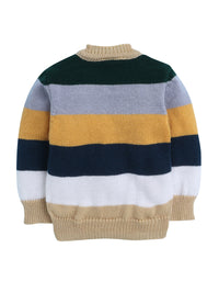 Baby Cardigan Multi  Self Design Sweater