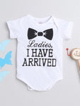 Comfortable Cotton Unisex Baby Onesies - Soft and Adorable - White & Black with Quote