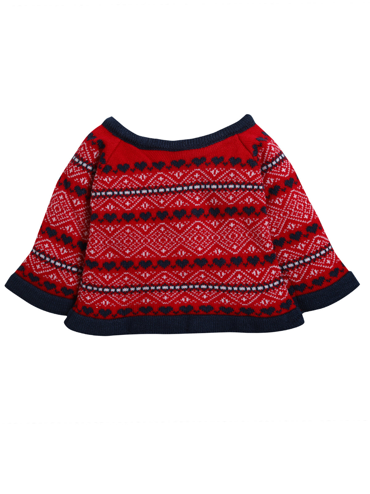 Little Heart Red Pullover Sweater for Baby