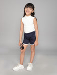 Cotton Navy  Shorts for Girls