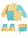 Colorblock Knitted Sweater Sets for Baby