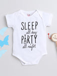 Comfortable Cotton Unisex Baby Onesies - Soft and Adorable -White & Black with Quote