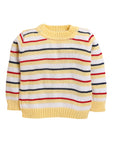 Stripe Yellow Pullover Sweater For Baby