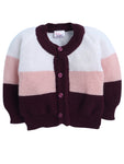 Maroon Cardigan Sweater for Baby