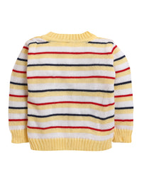 Stripe Yellow Pullover Sweater For Baby