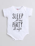 Comfortable Cotton Unisex Baby Onesies - Soft and Adorable -White & Black with Quote