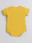 Comfortable Cotton Unisex Baby Onesies - Soft and Adorable - Yellow & Black with Quote