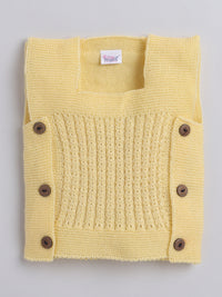 Yellow Sleeveless vest for baby boy and baby girl