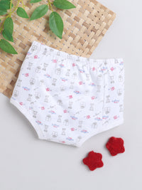 White Color Cotton Padded Underwear