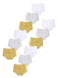 Pack of 12 Printed Cotton Underpants | Assorted Colors | 6-12 Months, 1-2 Years, 2-3 Years