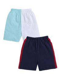 Pack of 2 Unisex Cotton Shorts | Assorted Colors | Ages 6 Months to 8 Years