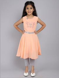 Dress and Pant with Peach Color for kids