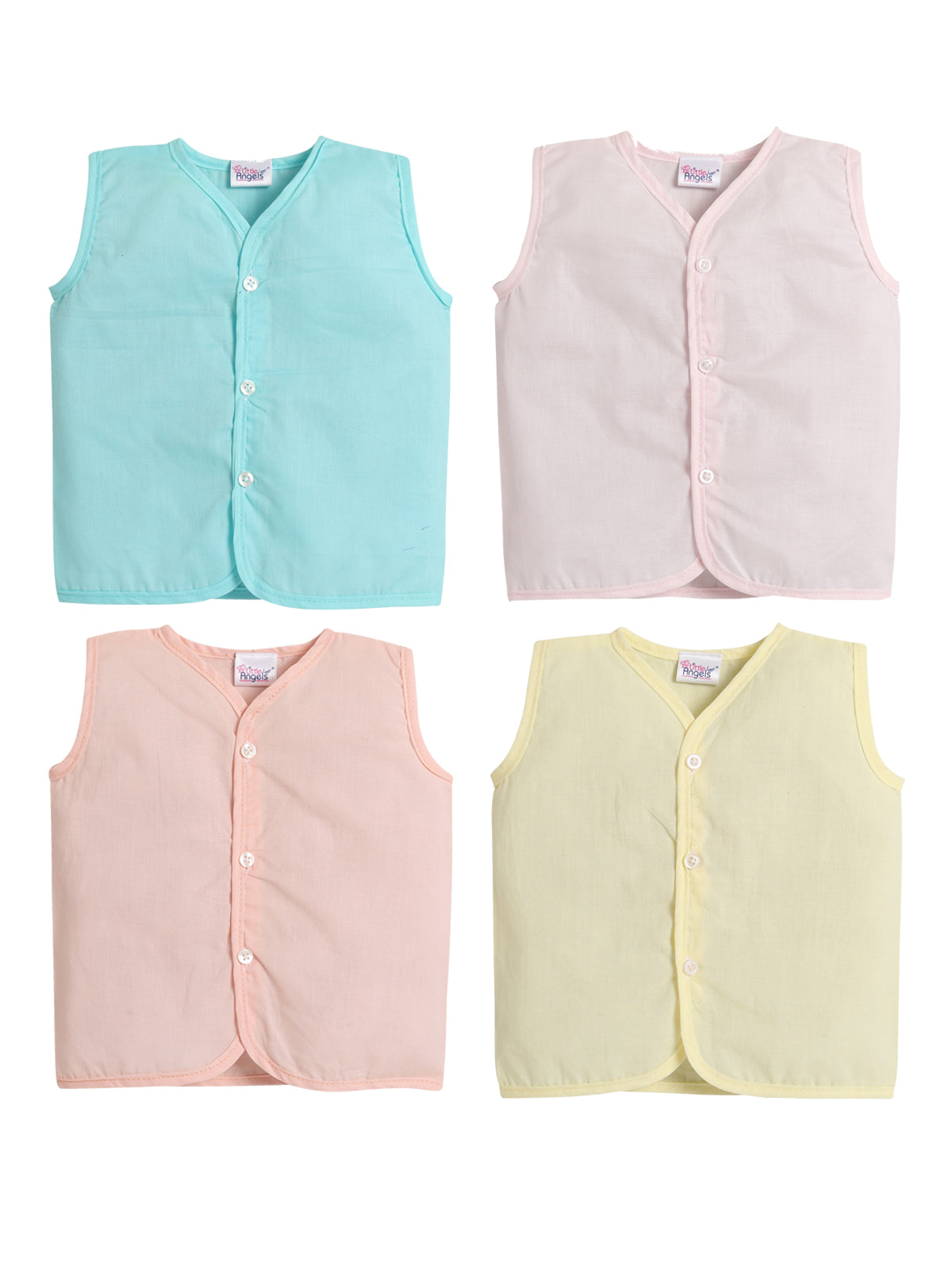 Pack of 4 Solid Color Sleeveless jabla