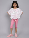 Half Sleeve Top & Pant with Pink Color for kids