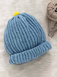 Soft and Comfortable Round Cap with Pom Pom for baby - Blue color