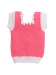 Premium Acrylic Sleeveless Jacket-Neon Pink