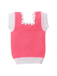 Premium Acrylic Sleeveless Jacket-Neon Pink