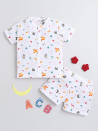 Muslin T-Shirt And Shorts For Baby Girl And Baby Boy