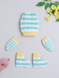 Cap, Mitten and Socks Combo for baby boys and girls